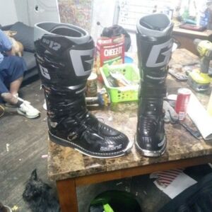 Men's Black Motorcycle Boots